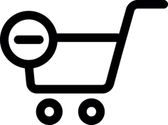 Remove From Cart Button Svg Line Art, Free Vectors File
